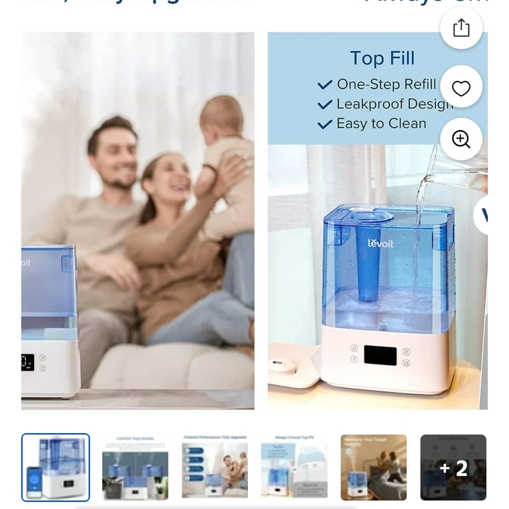 Levoit Humidifier with Smart Control - Picture 2 of 4